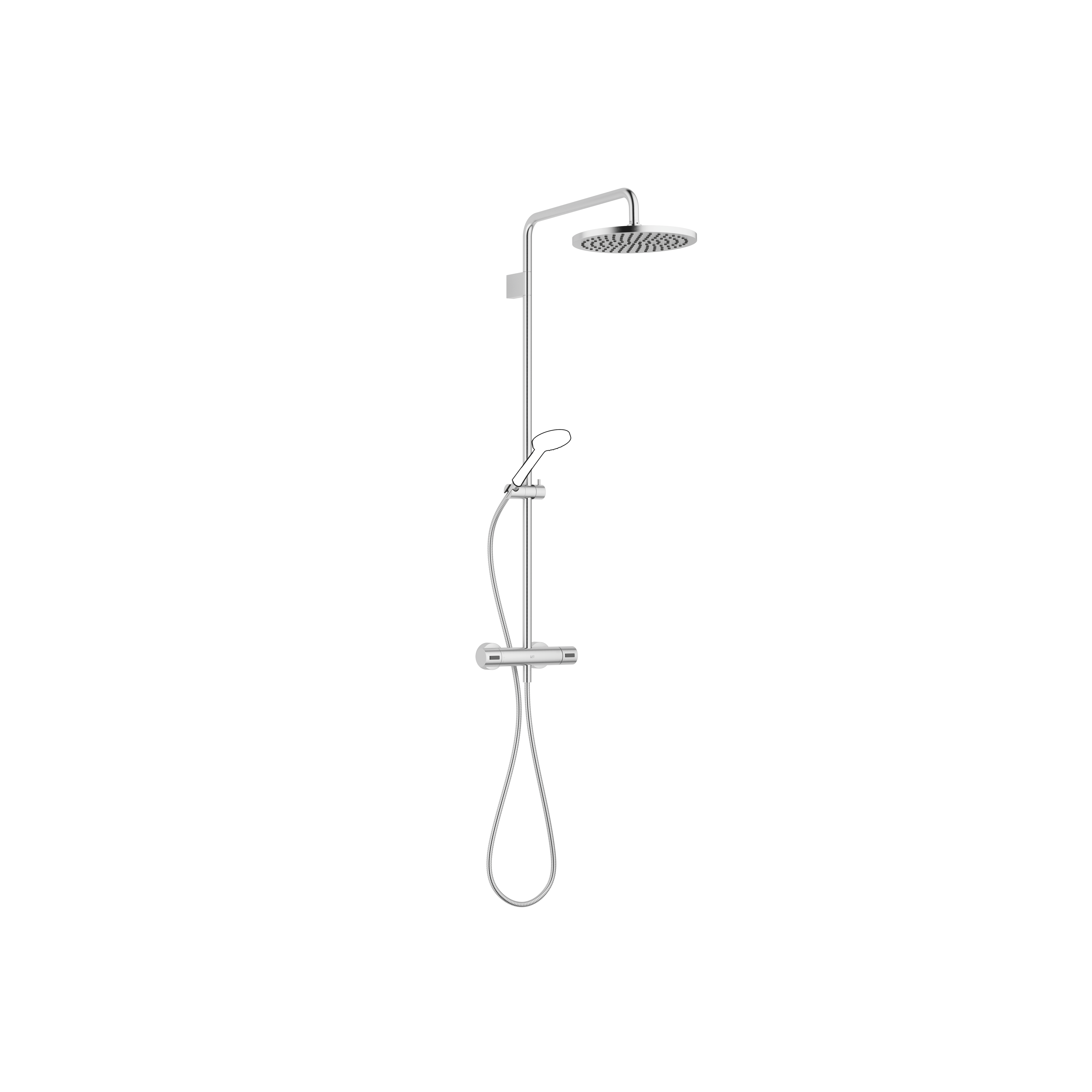 Showerpipe с термостатом для душа без ручного душа - Матовый хром 34460979-93 DornBracht