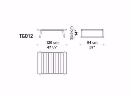 Прямоугольный садовый стол из тикового дерева B&B Italia Outdoor Чт ARCH-00077588 - Вид №11