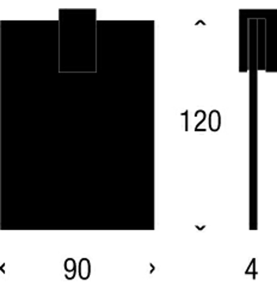 FROST Полка 5, 9см » черная Алюминий Черный Q303309075  - Вид №2