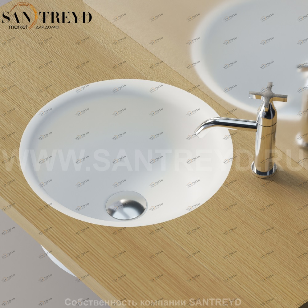 ACER1061IZ Накладная раковина под столешницу  овальная Agape Evoluzione