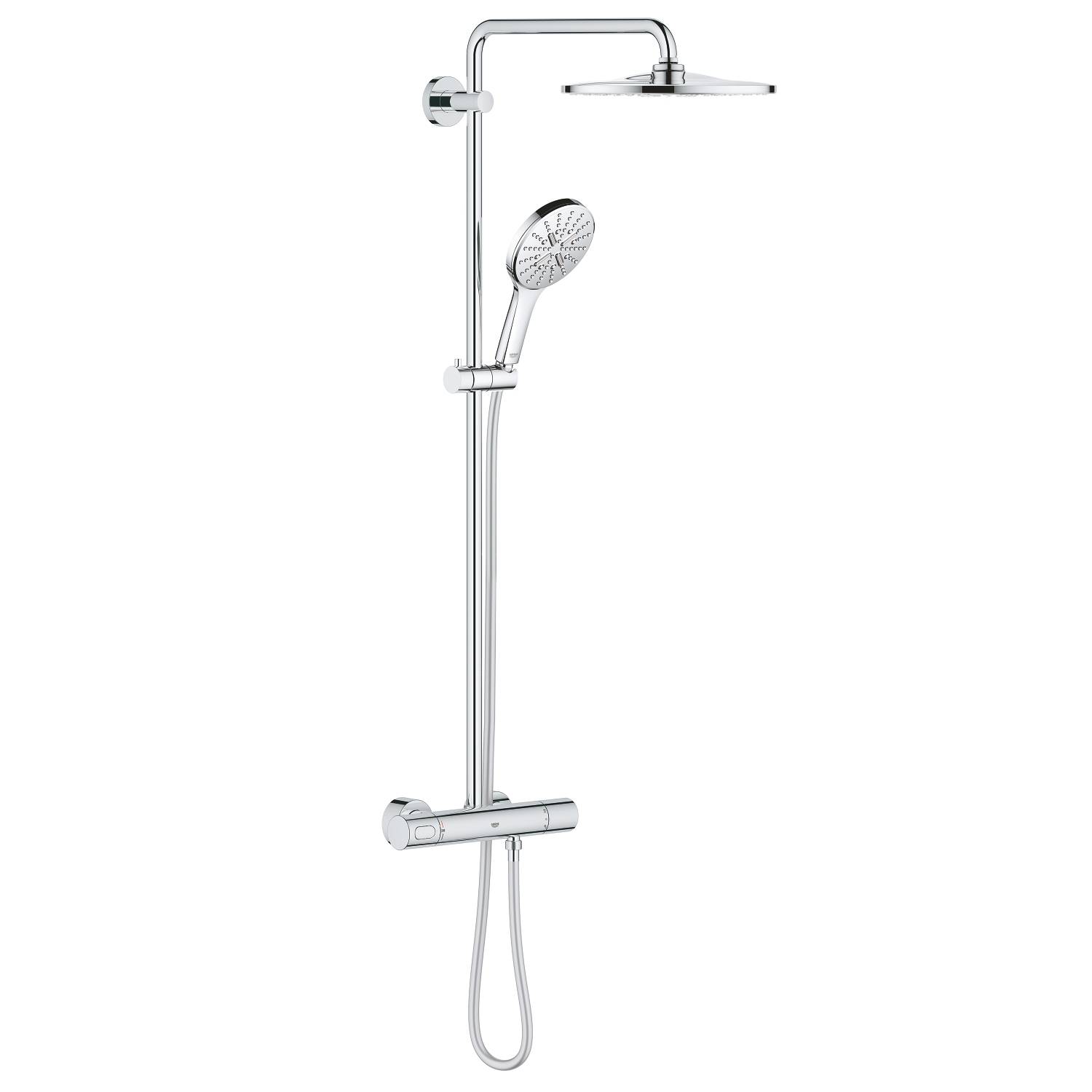 Душевая система GROHE Rainshower SmartActive 310 Mono, круглый, 1 режим струи, с термостатом, хром (26647000)