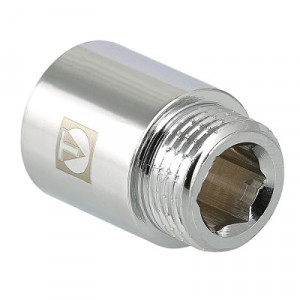 VTr.198.C.0580 Фитинг резьбовой – удлинитель хромированный Valtec 3/4" x 80 мм