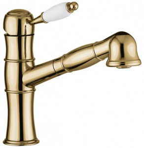 40065BR Смеситель Laguna с вытяжным изливом для кухни, цвет бронза