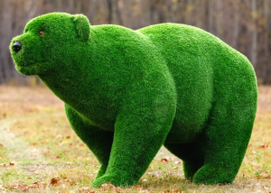 13810 МЕДВЕДИЦА, топиарная фигура с искусственным газоном LAB.Space