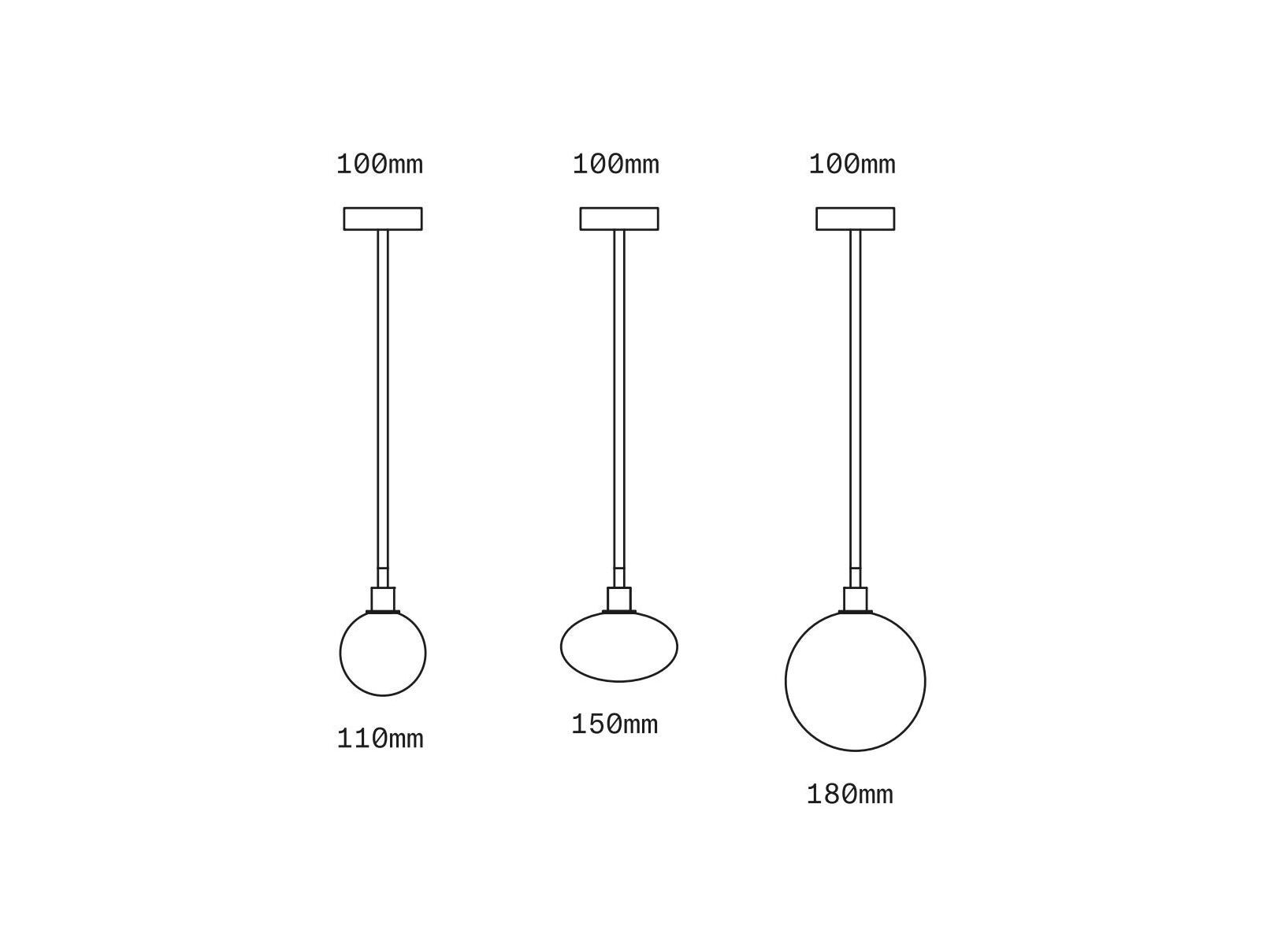 Подвесной светильник из латуни и выдувного стекла SkLO Stem ARCH-00086435 - Вид №6