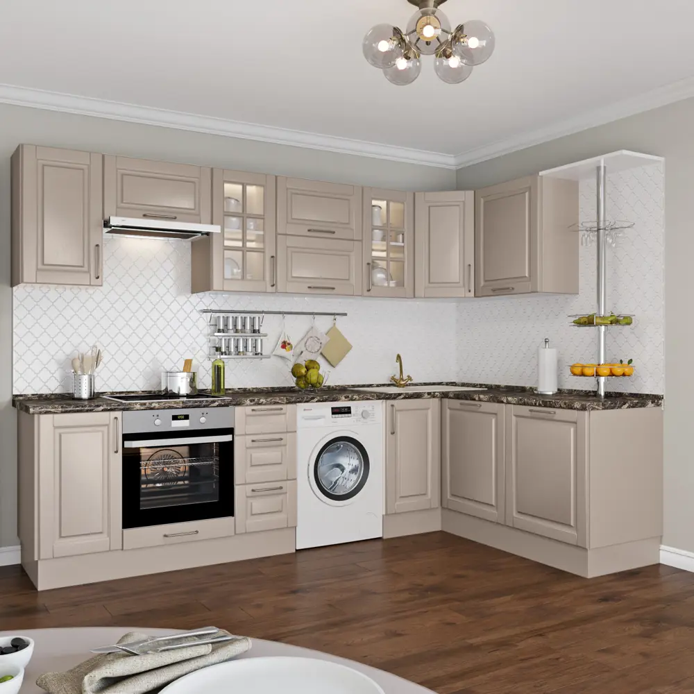 Дверь для шкафа Delinia «Леда бежевая» 45x92 см, МДФ, цвет бежевый STLM-2049011 - Вид №5