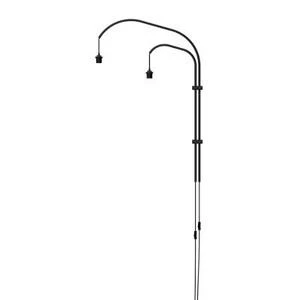 Кронштейн настенный double black (Д-77,7, В-123 см) D1,5 текстильный провод с вилкой