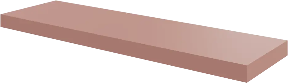 Настенная полка Spaceo Bistro розовая 80×23.5 см 82877537