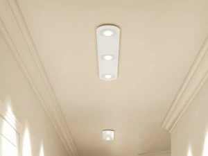 millelumen Светодиодный потолочный светильник из алюминия и стекла Tet