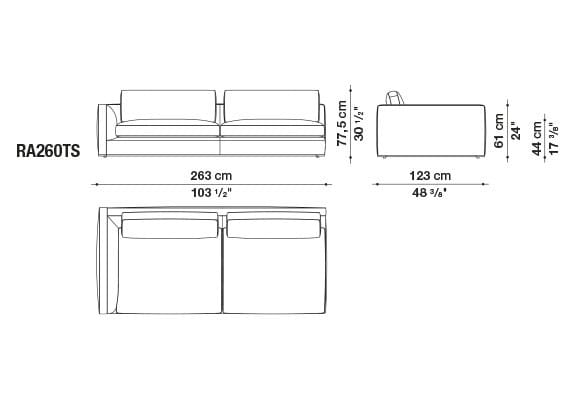 Угловой диван из ткани B&B Italia Ричард ARCH-00040927 - Вид №84