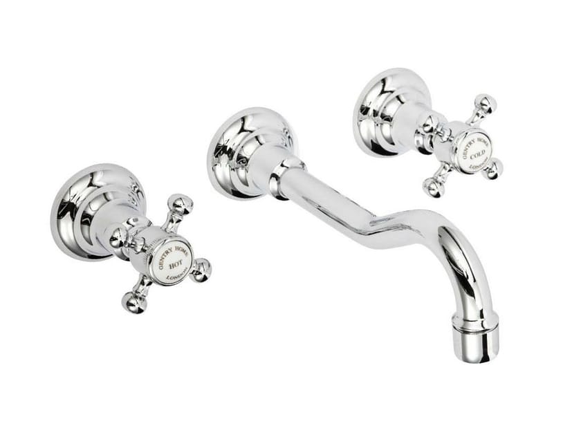 Настенный смеситель для раковины с 3 отверстиями Gentry Home Antique ARCH-00139173