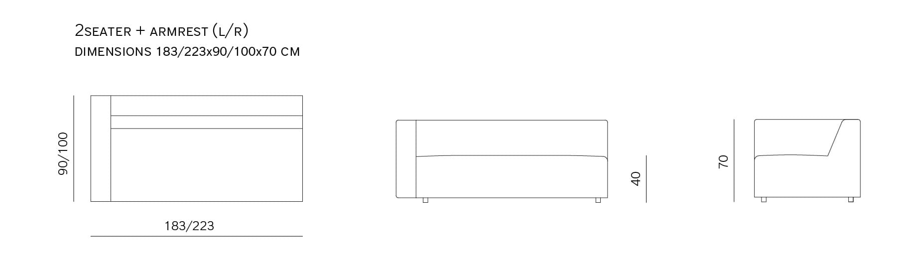 Диван с полуостровом prostoria ARCH-00119564 - Вид №9