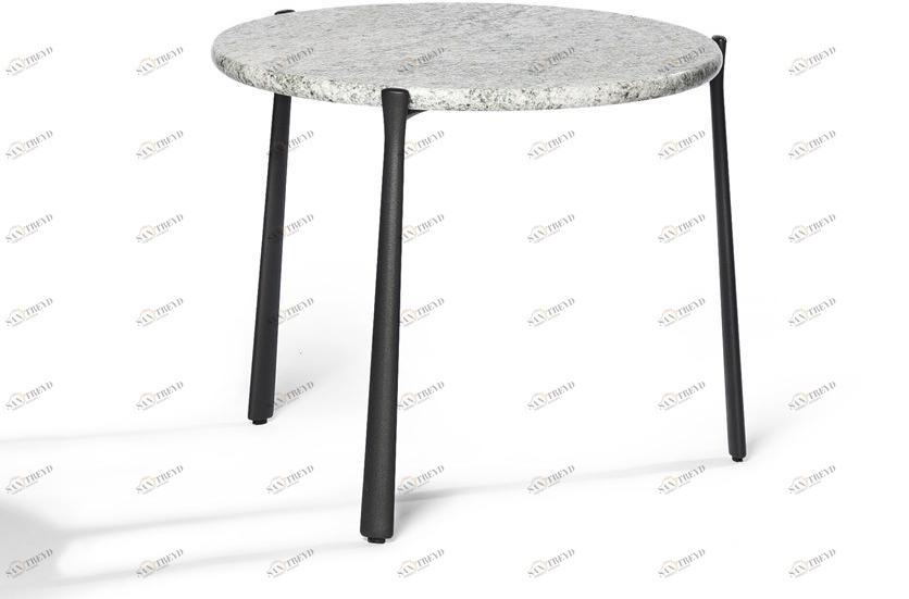 TRIBÙ Круглый садовый столик из гранита Branch sun-id-1508564