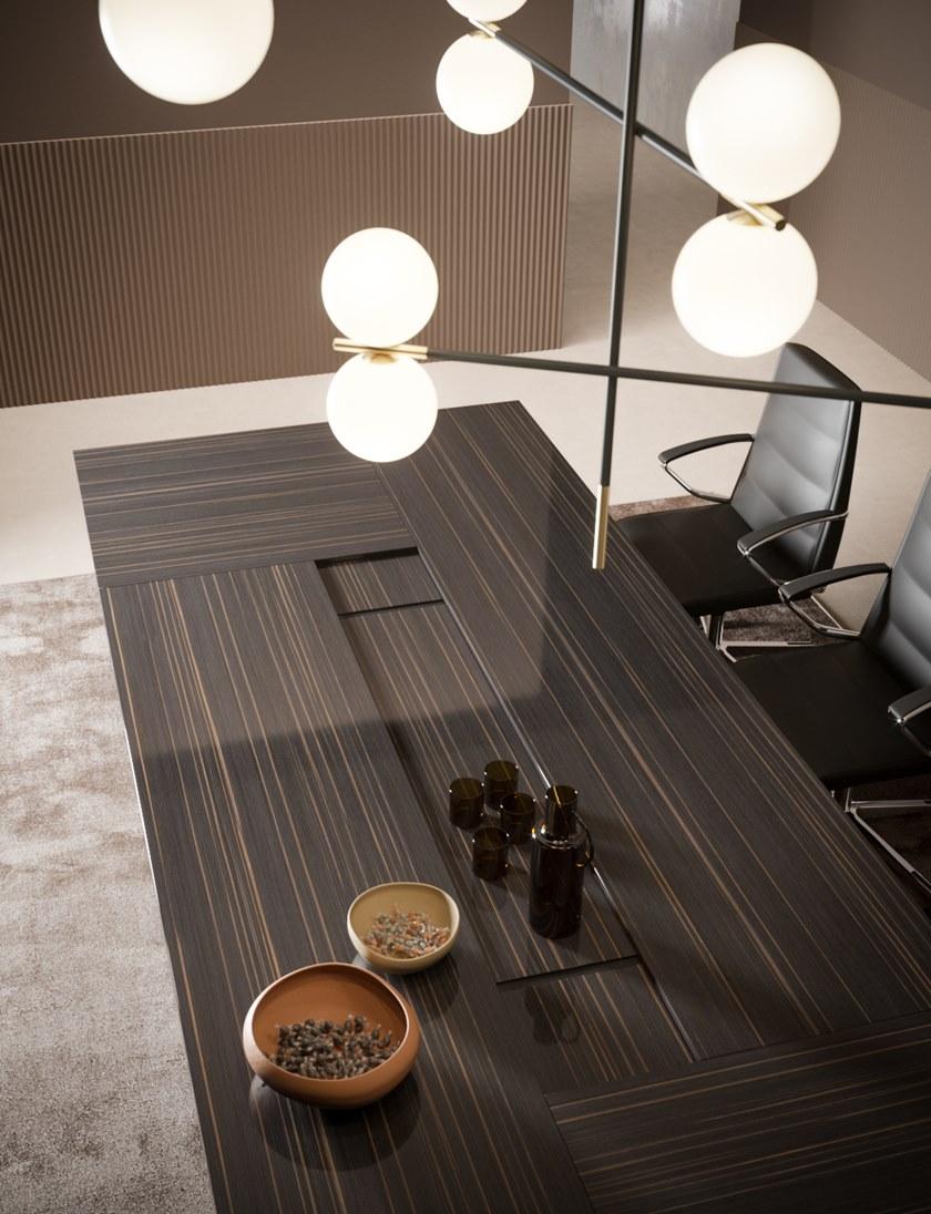 PROF Прямоугольный деревянный стол для переговоров Sessanta sun-id-1500408 - Вид №6