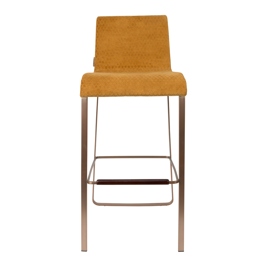 Стул барный Flor оранжевый Dutchbone 1500243 - Вид №4