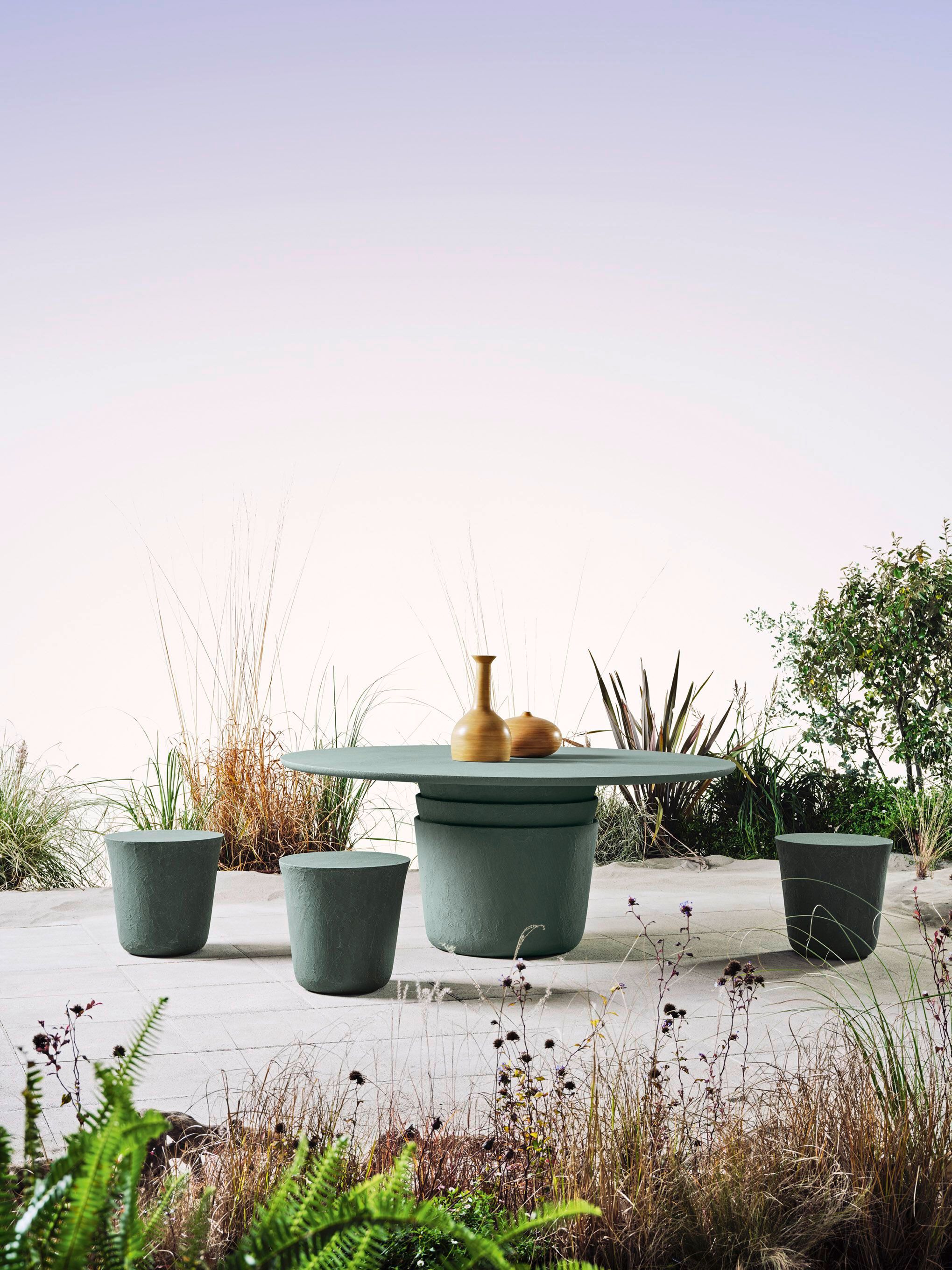 Круглый глиняный садовый стол Gervasoni Gervasoni Outdoor ARCH-00075166 - Вид №2