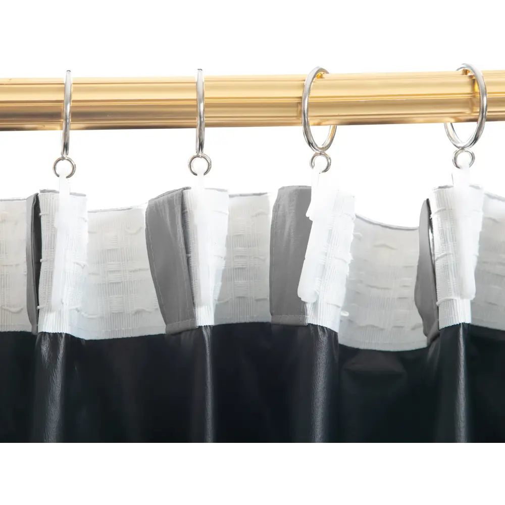 Штора Kreaforta Luce блэкаут с лентой и скрытыми петлями 210х280 см серый 89405475 STLM-1575664 - Вид №4