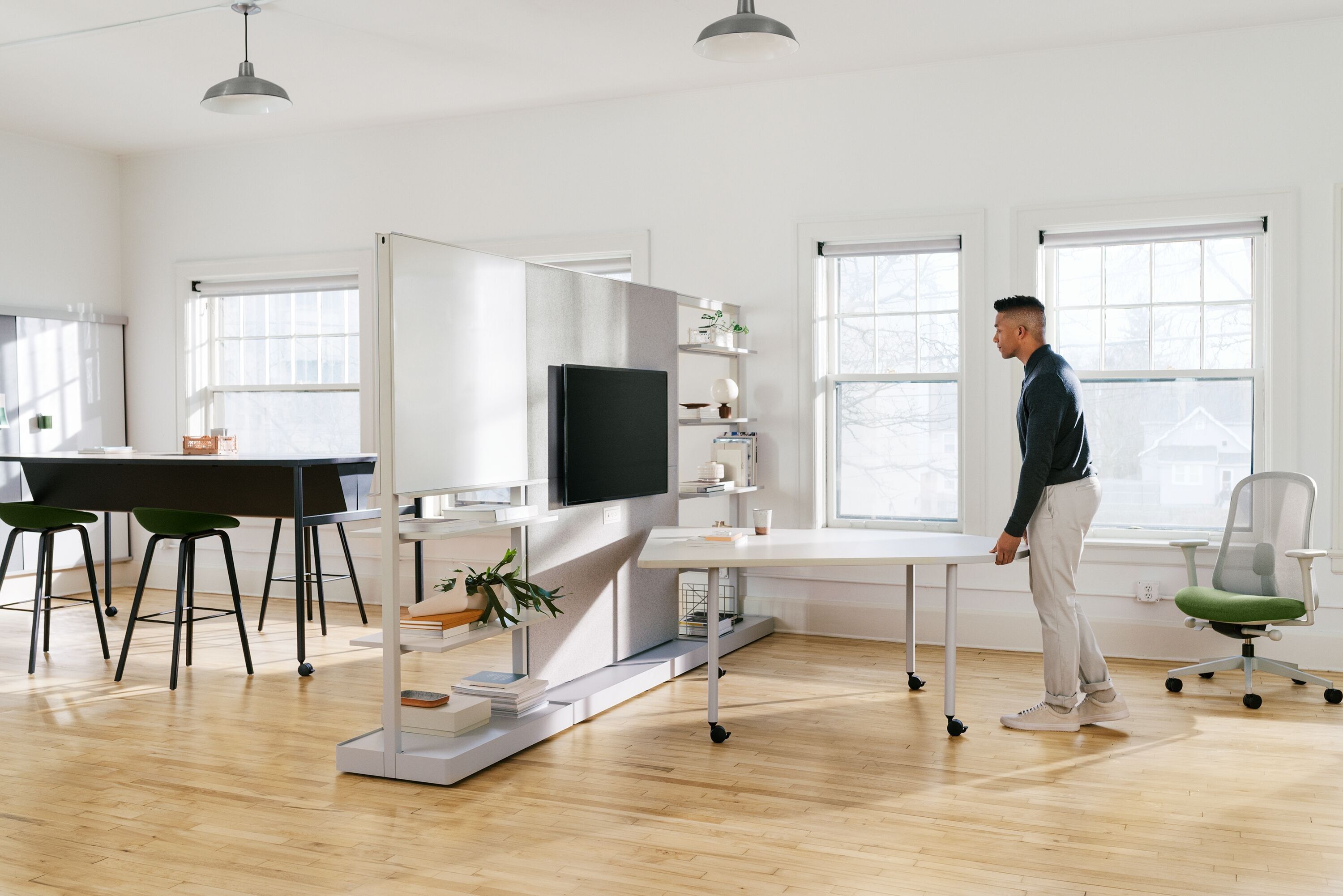 Стол для совещаний с колесами с электрической розеткой Herman Miller OE1 ARCH-00078939 - Вид №7