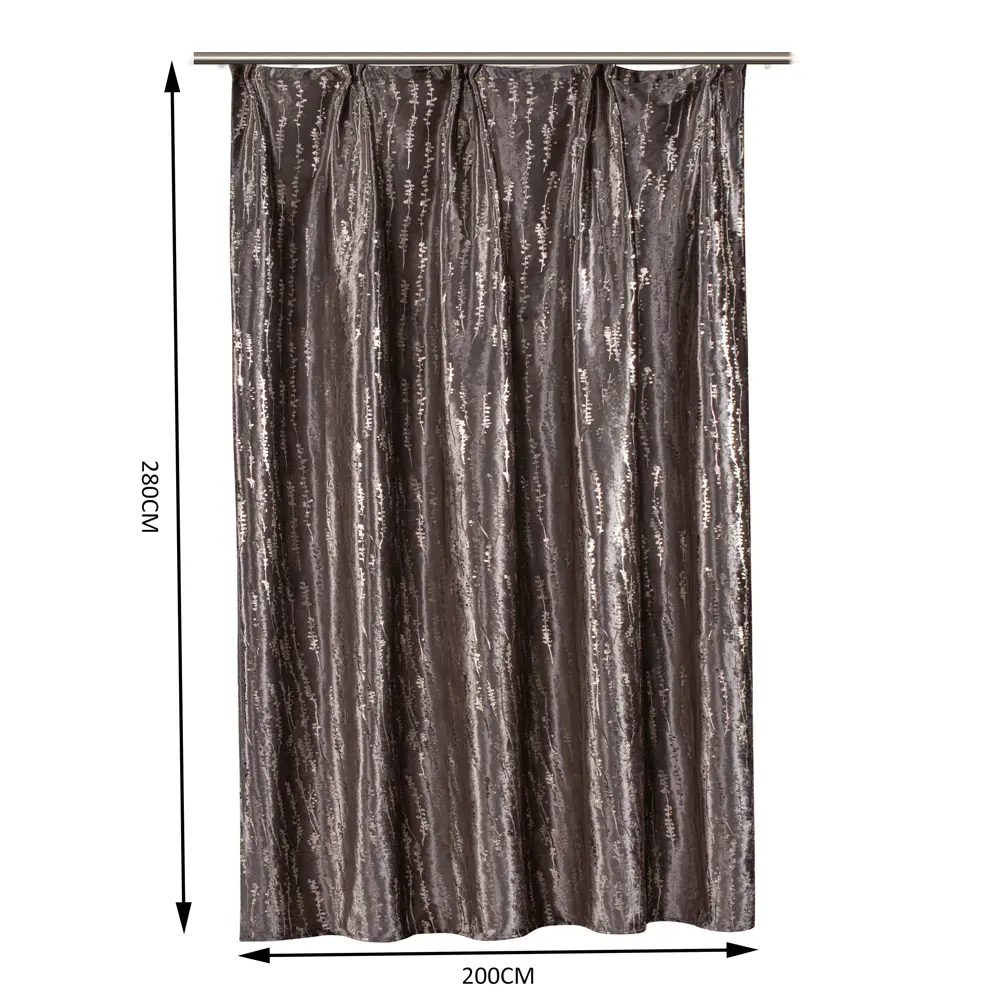 Штора на ленте Inspire Seeme 200x280 см цвет коричнево-золотистый 83561960 STLM-2212448  - Вид №2