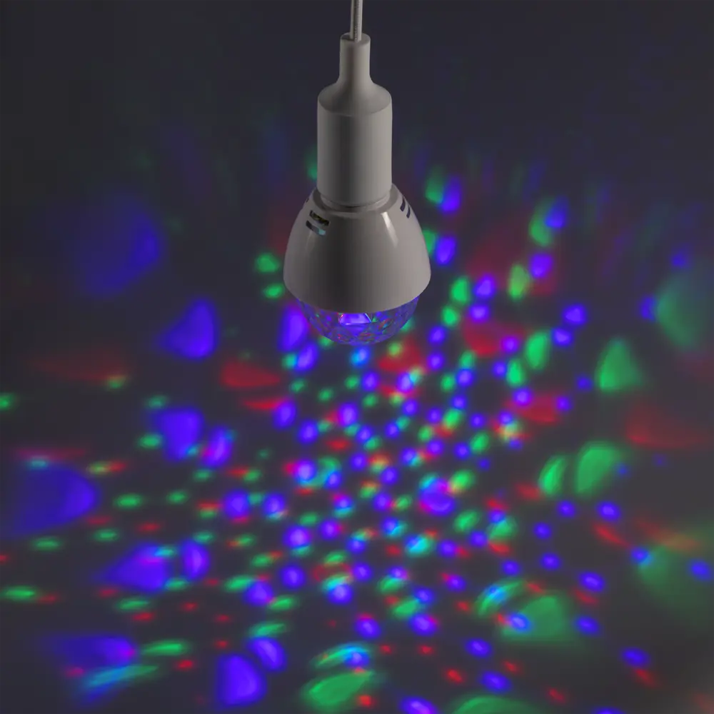 Лампа светодиодная Disco E27 230 В 3 Вт 240 лм, регулируемый цвет света RGB 83823861 STLM-2157800 Santreyd  - Вид №12