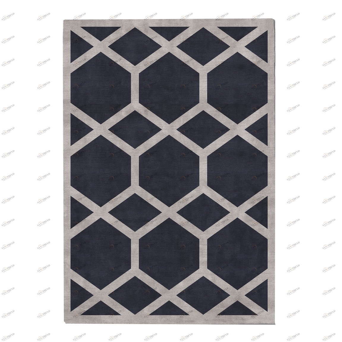 Ковер Ashton Steel 150x220 серый RUGBERRY ДИЗАЙНЕРСКИЕ, AHSTON 326041 Серый 