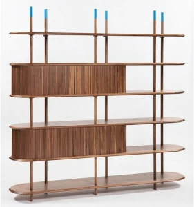 Medulum Книжный шкаф из орехового дерева Pontile Pon.03