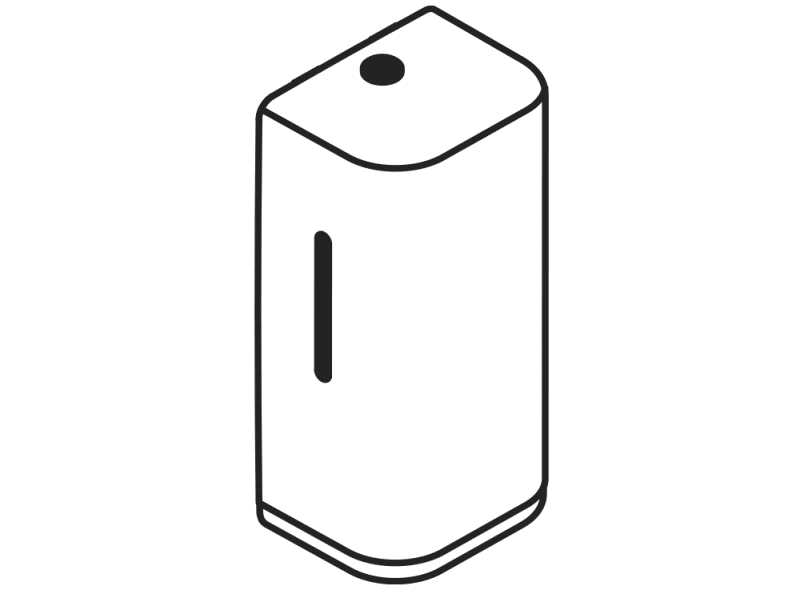 477.06.10399 Сенсорный электронный дозатор пенного мыла HEWI Serie 477/801  - Вид №17