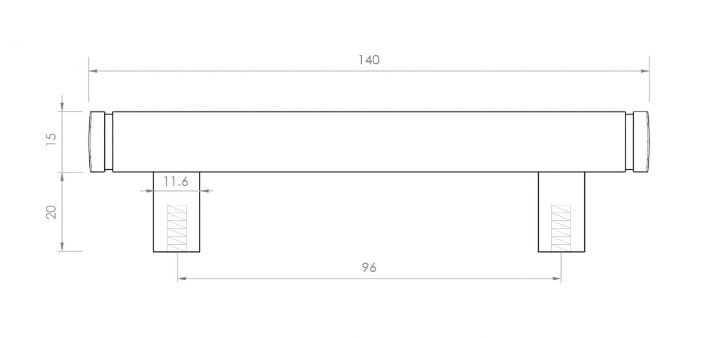 Металлическая Мостовая мебельная ручка LUSSO Bloomsbury ARCH-00040146 - Вид №15
