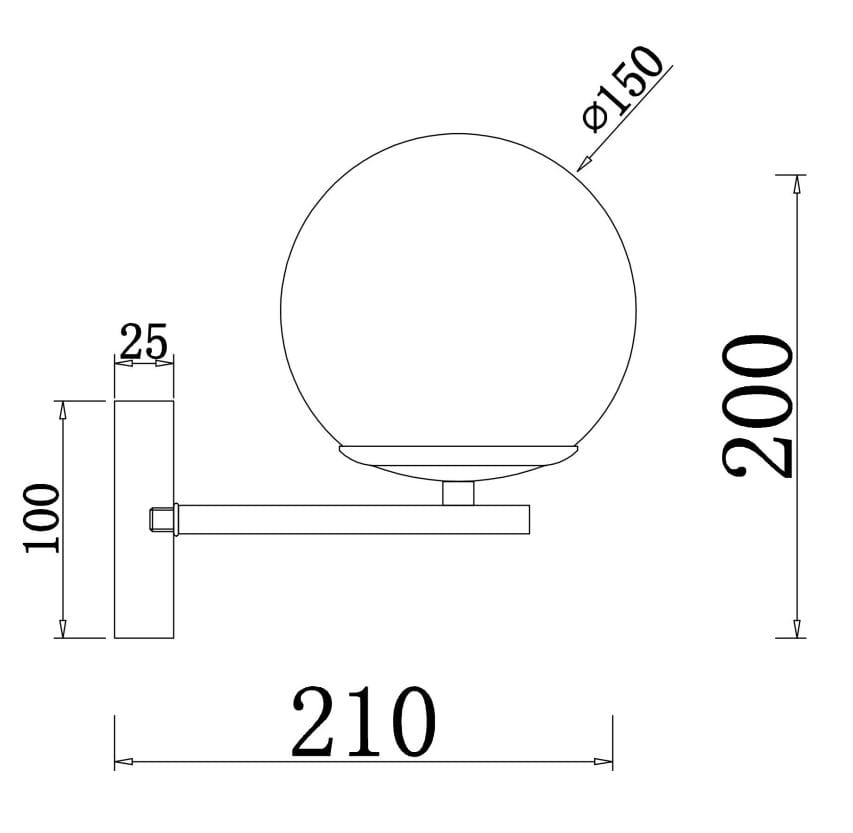 Металлический настенный светильник Maytoni мрамор ARCH-00143055 - Вид №3