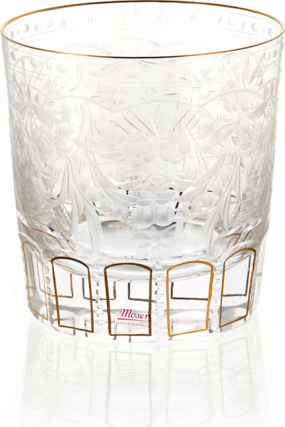 10646945 Moser Набор из 4 стаканов для виски 370мл "Махарани" Хрусталь бессвинцовый 