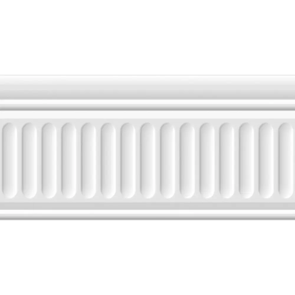 Бордюр KREAFORTA Руасси 9.9x20 см глянцевый цвет белый STLM-2043471