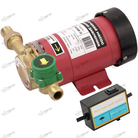 Насос повышающий давл. с автом. включ., Сухой Ротор мощн. 90 Вт,напор 10м, 20л/мин W15GR-10 AUTO JEMIX 28535