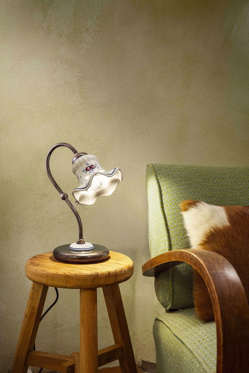 FERROLUCE Керамическая прикроватная лампа с фиксированным кронштейном Chieti C173 - Вид №1