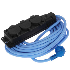 Удлинитель силовой Power Cube PC-3GF-R-10(IP) синий 9942252