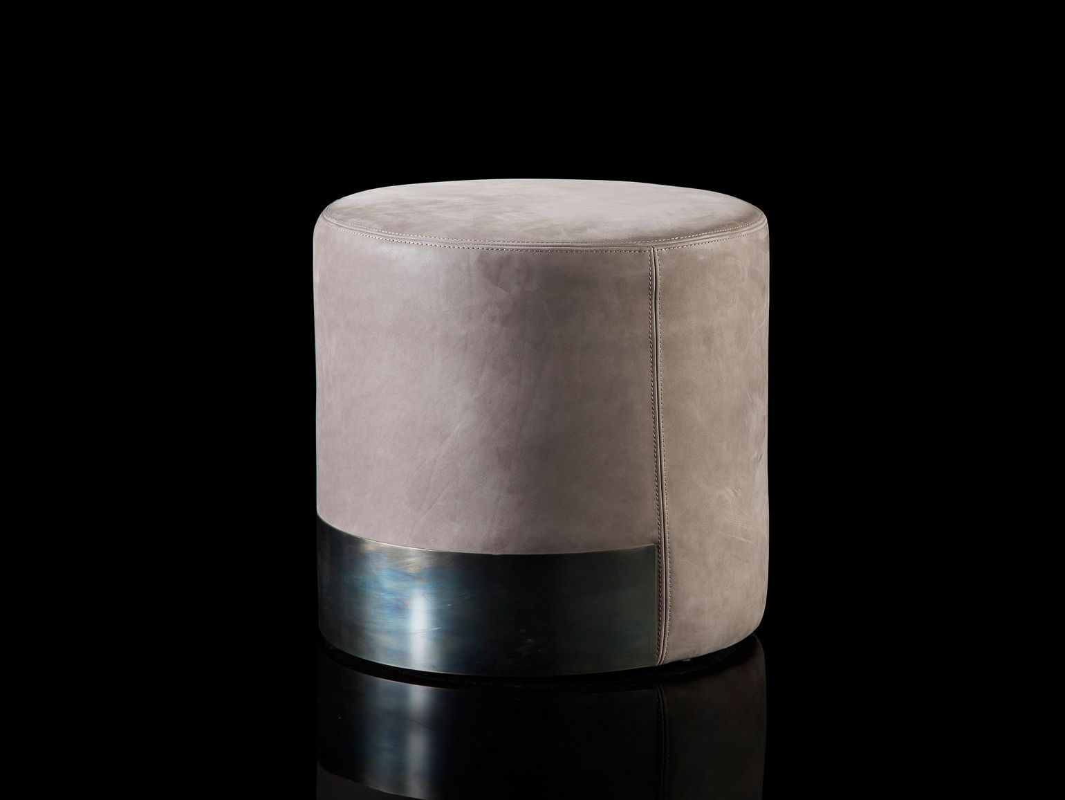 Круглый кожаный пуф Henge GELLY ARCH-00110333