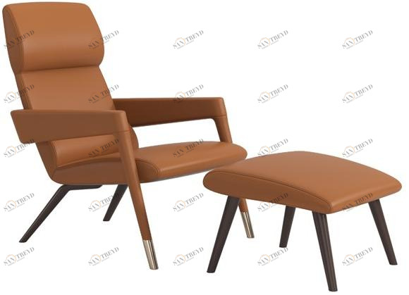 Reiggi Кожаное кресло с подголовником Joshua Ra304