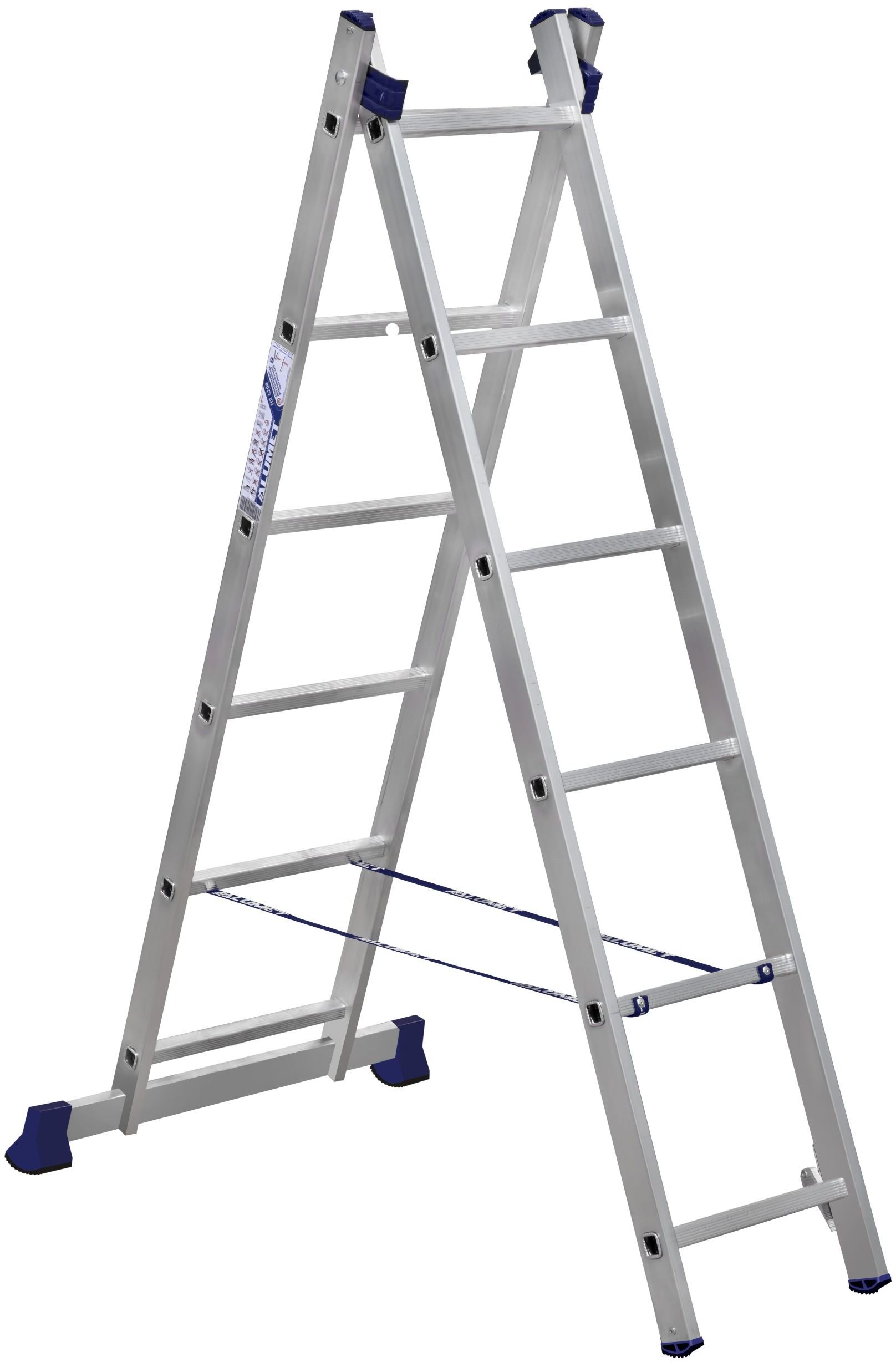 Алюминиевая двухсекционная лестница 2*6