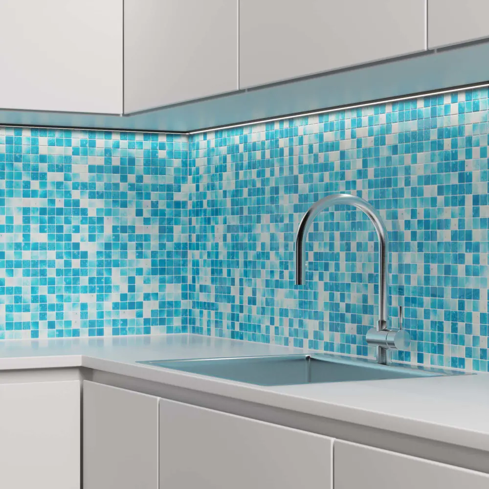 Мозаика Bluestone Antislip стекломасса 31.1x4.9 см цвет синий Santreyd Мозаика Onix STLM-2019424 - Вид №6