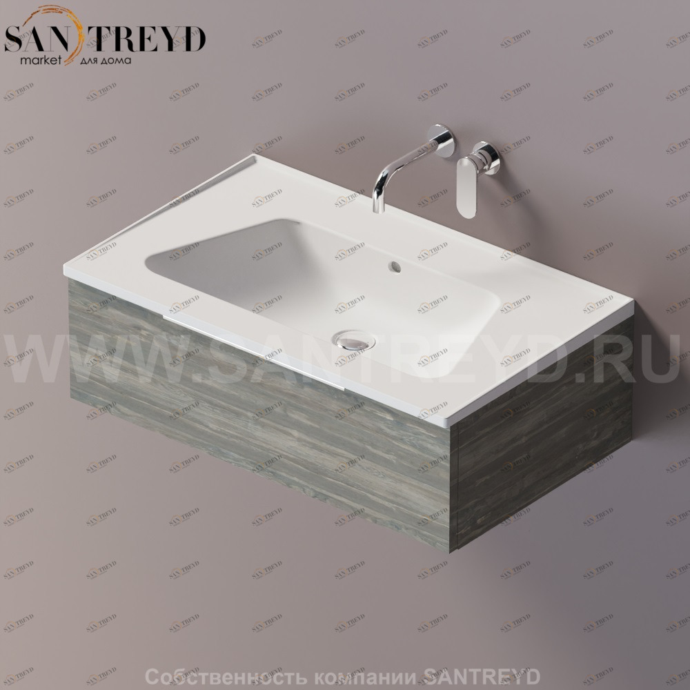Flaminia BLOOM Тумба под раковину 85 см с 1 ящиком BBX993.WE Ceramica Flaminia