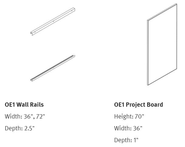 Настенная магнитная офисная доска Herman Miller OE1 ARCH-00030216 - Вид №8