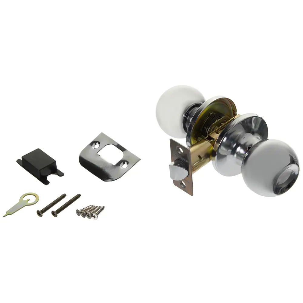 Ручка-кноб 607 CP PS CP, без запирания, цвет глянцевый хром PALLADIUM STLM-2074456 - Вид №1