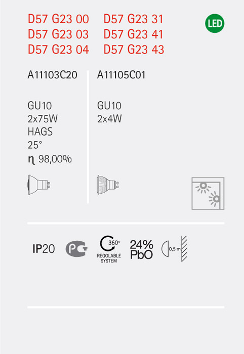 Светильник настенно-потолочный прозрачный Fabbian D57G2300 FABBIAN  00-3882505 Прозрачный  - Вид №4