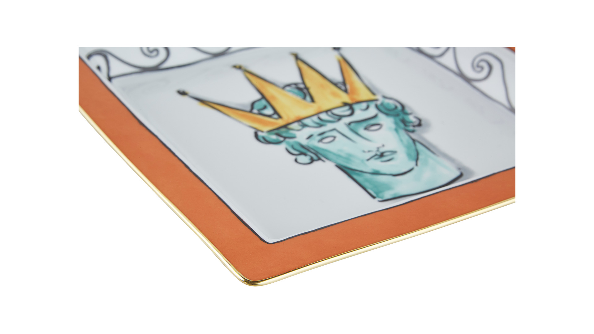 10647748 Richard Ginori Тарелка сервировочная квадратная 24.5 см Фарфор  - Вид №1