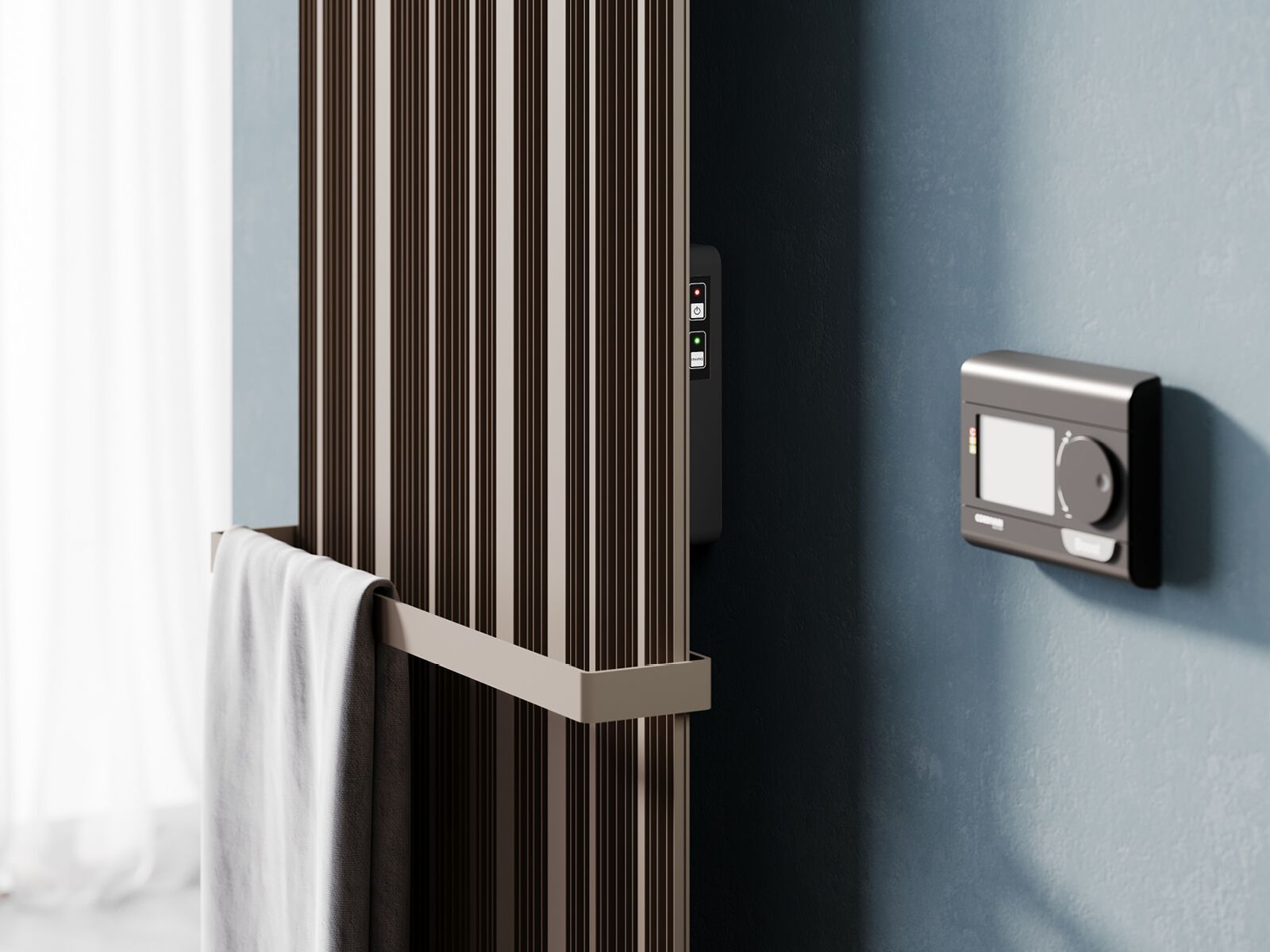 Алюминиевый вертикальный электрический полотенцесушитель Cordivari Design Neo Design ARCH-00093074 - Вид №1