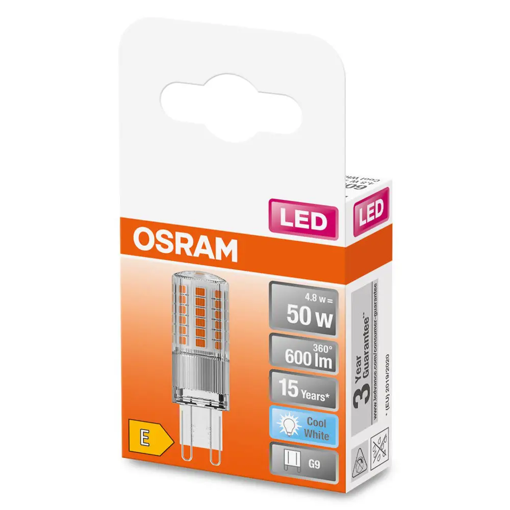 Лампа светодиодная Osram капсульная G9 4.8 Вт/840 600 Лм STLM-2034756 - Вид №3