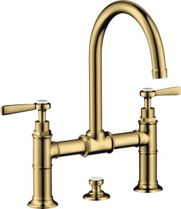 16511990 Смеситель для раковины, 2 ручки, 220, с рычажными ручками и сливным гарнитуром AXOR MONTREUX