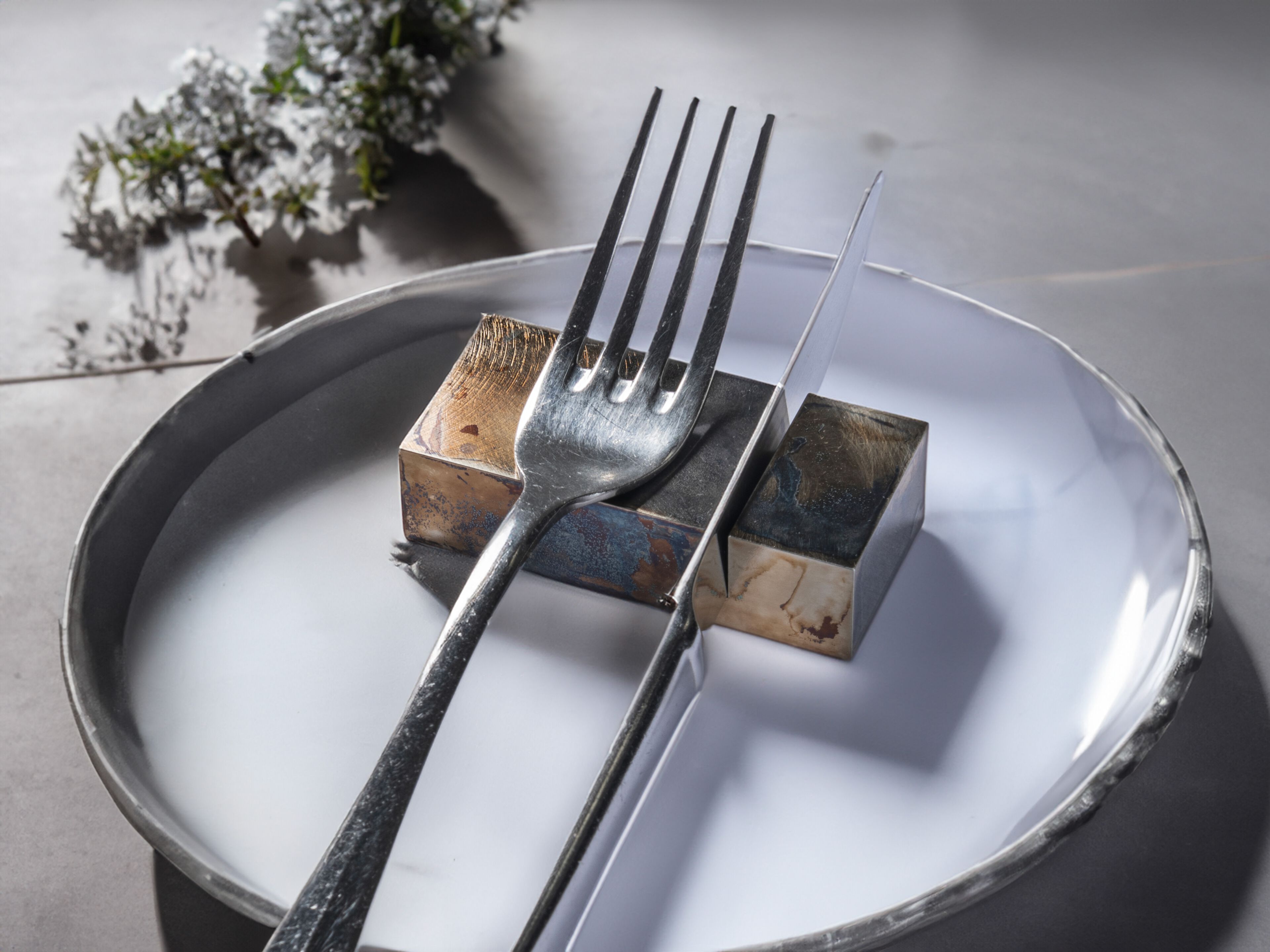 Подставка для столовых приборов из латуни Lusent35 Costa del sol ARCH-00010444 - Вид №1