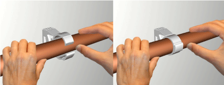 0855054 starQuick® Хомуты — белые для сантехнических труб и труб с электрокабелями для крепления стене, полу или потолку walraven  - Вид №2