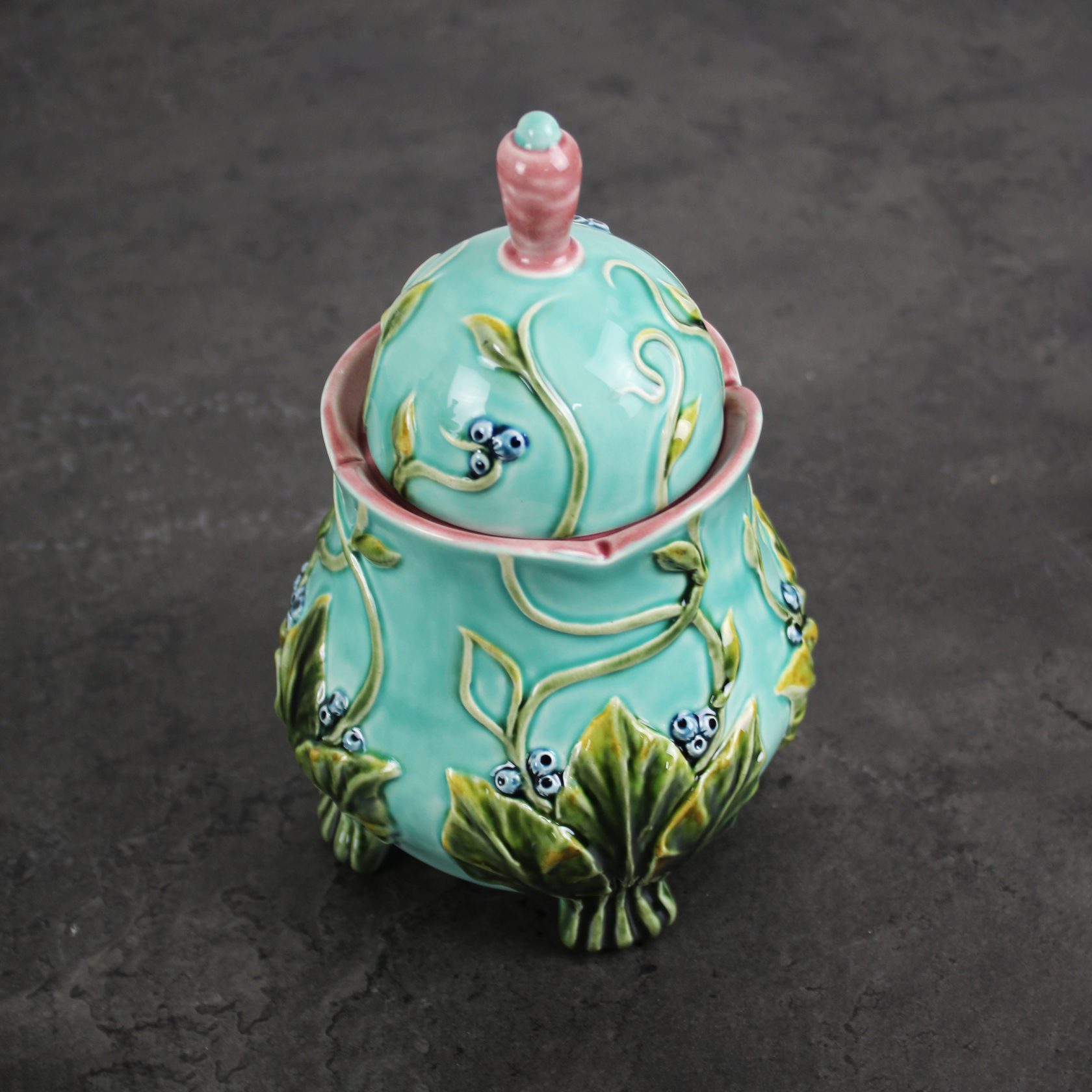 Сахарница «Летний луг» Голубой/Желтый PROVANSFAIENCE  - Вид №10