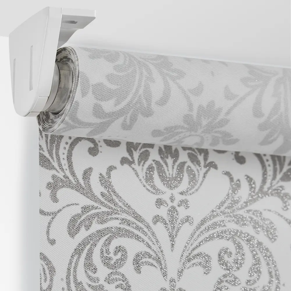 Штора рулонная Legrand Дамаск 80x175 см цвет серый DOMLEGRAND STLM-2029259 - Вид №1